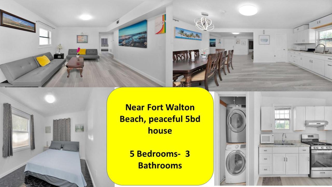 Near Fort Walton Beach, Peaceful 5 Bedrooms House Bagian luar foto